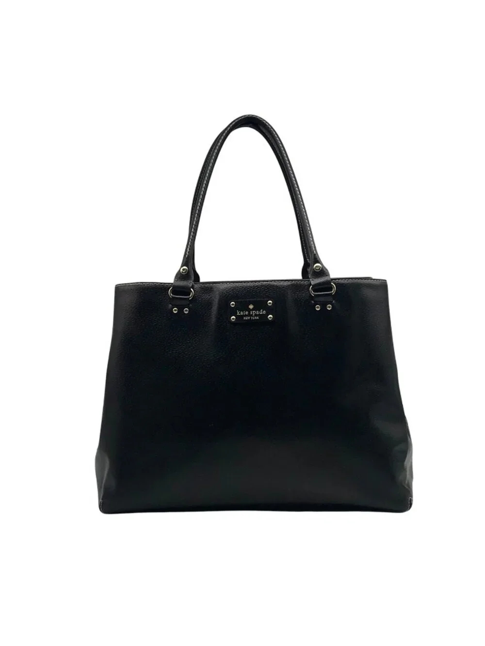 Kate Spade New York Black leather Wellesley Martine Tote bag
